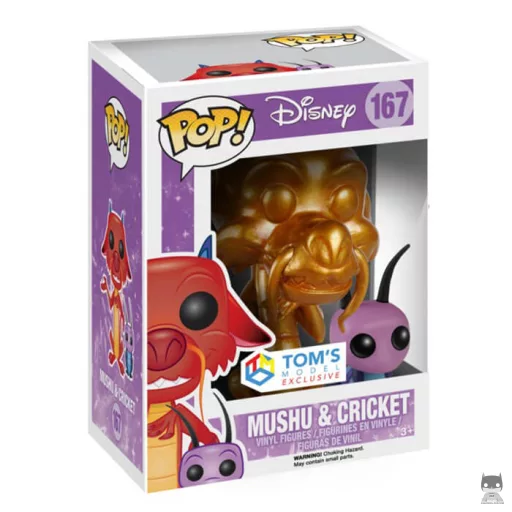 Figurine Funko POP Mushu avec Cricket (Metallic) (Mulan)
