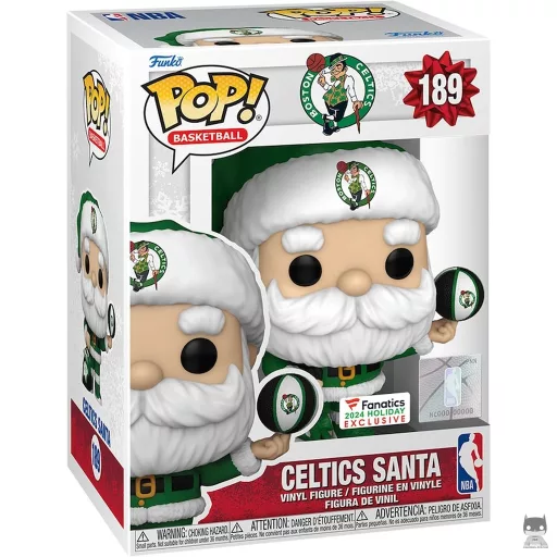 Figurine Funko POP Père Noël Boston Celtics (Exclusive)