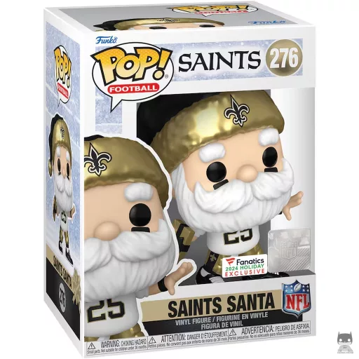 Figurine Funko POP Père Noël New Orleans Saints (Exclusive)