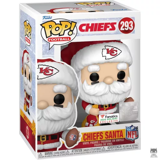Figurine Funko POP Père Noël Kansas City Chiefs (Exclusive)