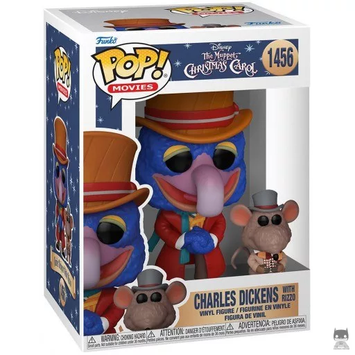 Figurine Funko POP Charles Dickens avec Rizzo (Noël chez les Muppets)