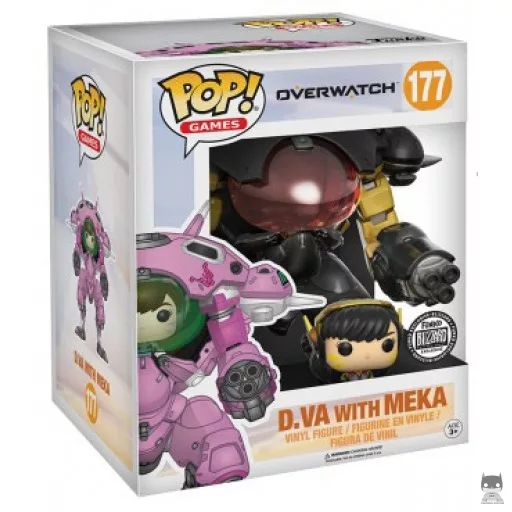 Figurine Funko POP D.Va avec Meka (Fibre de Carbone) (Supersized) (Pop! Vinyl)