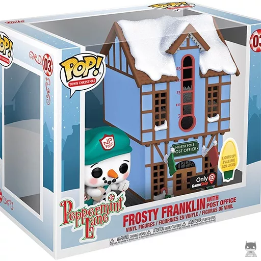 Figurine Funko POP Frosty Franklin & Bureau de Poste (Peppermint Lane)