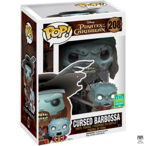 Figurine Funko POP Barbossa Maudit avec Singe (Exclusive)