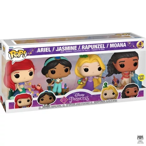 Figurine Funko POP Ariel, Jasmine, Raiponce & Viana (Glow in the Dark) (Pop! Vinyl)
