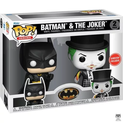 Figurine Funko POP Batman & Le Joker  (Batman 1989) (Quadrilogie Batman)