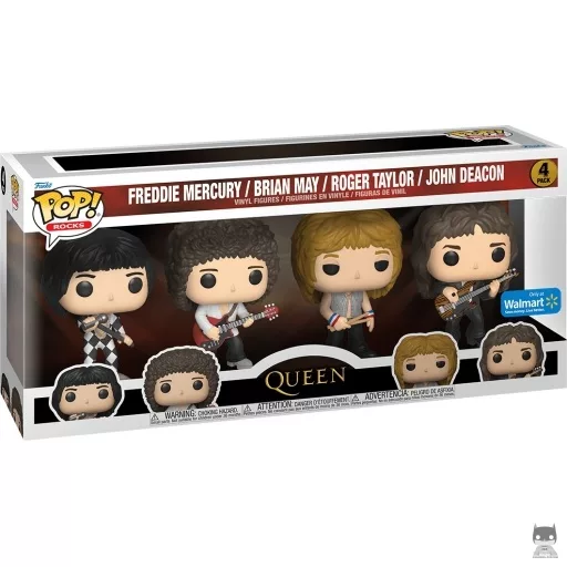 Figurine Funko POP Freddie Mercury, Brian May, Roger Taylor & John Deacon (Pop! Vinyl)