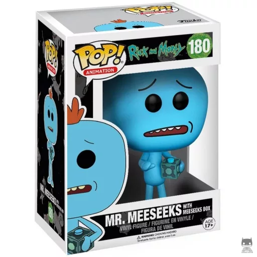 Figurine Funko POP Mr. Meeseeks avec Boîte Meeseeks (Exclusive)