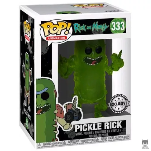 Figurine Funko POP Rick le Cornichon (Translucent) (Pop! Vinyl)