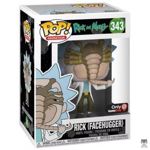 Figurine Funko POP Rick avec Facehugger (Exclusive)