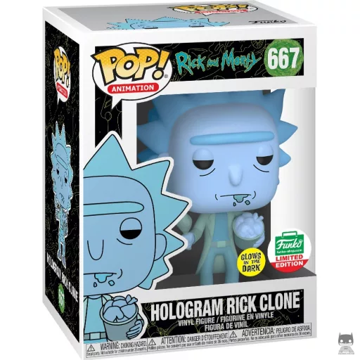 Figurine Funko POP Clone Rick Hologramme (Rick et Morty)