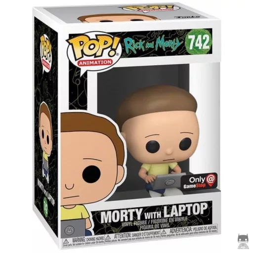 Figurine Funko POP Morty avec Ordinateur (Rick et Morty)