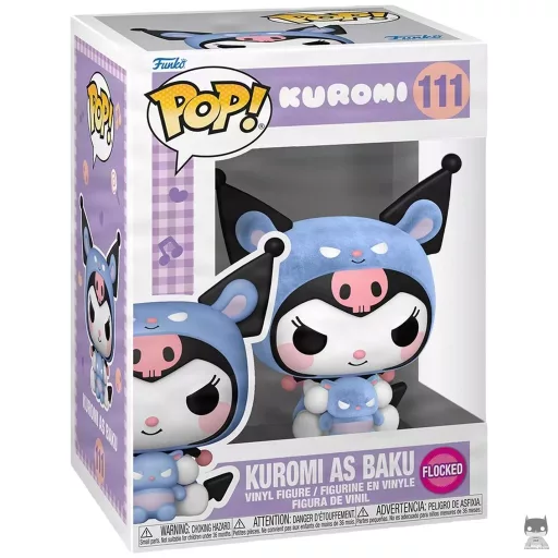 Figurine Funko POP Kuromi en Baku (Flocked) (Kuromi)