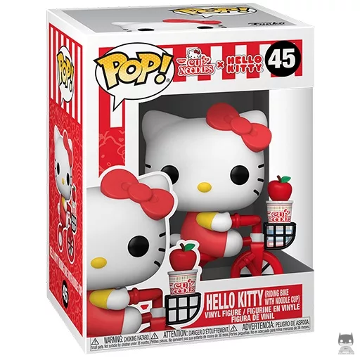 Figurine Funko POP Hello Kitty sur son vélo avec Nouilles (Pop! Vinyl)