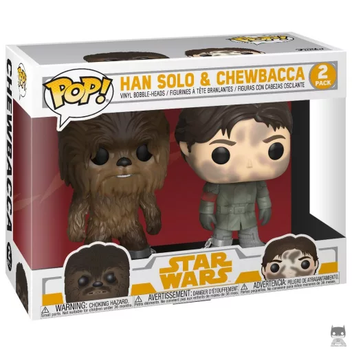 Figurine Funko POP Han Solo & Chewbacca (Solo : A Star Wars Story)