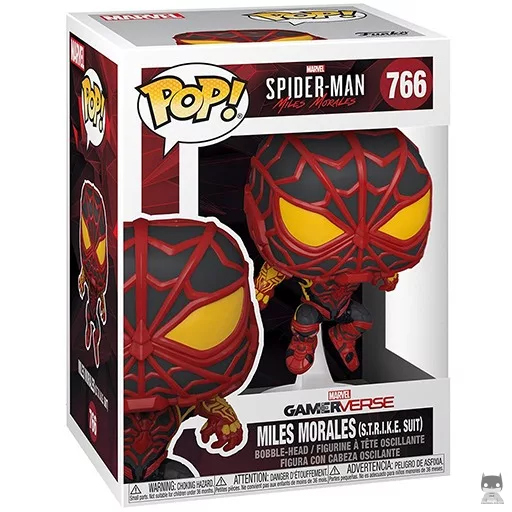 Figurine Funko POP Miles Morales (S.T.R.I.K.E. Costume) (Bobble head)