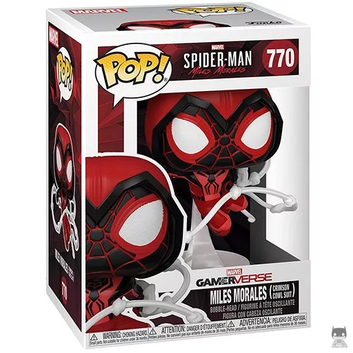 Figurine Funko POP Miles Morales (Costume à Capuche) (Bobble head)
