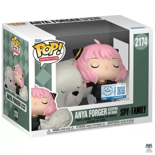 Figurine Funko POP Anya Forger dort sur Bond (Spy x Family)