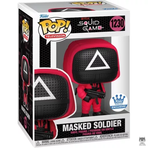 Figurine Funko POP Soldat Rouge avec Masque Triangle (Squid Game)