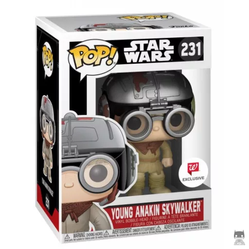 Figurine Funko POP Anakin Skywalker avec Casque Podracer (Exclusive)