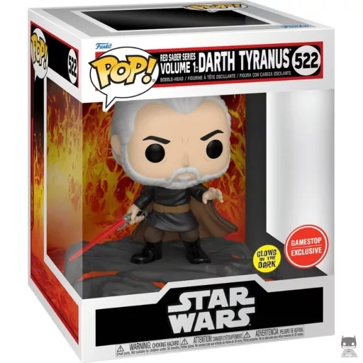 Figurine Funko POP Série Sabre Rouge Volume 1 : Dark Tyranus (Glow in the Dark) (Star Wars : Episode III, La Revanche des Sith)
