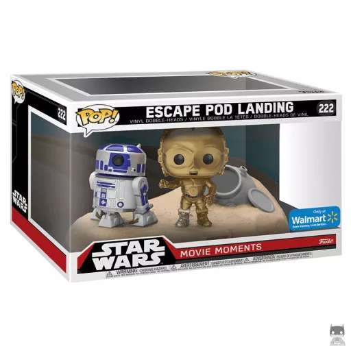 Figurine Funko POP R2D2 & C3-PO dans le Desert (Pop! Vinyl)