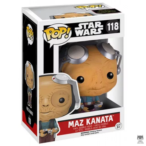 Figurine Funko POP Maz Kanata Lunettes sur le Front (Exclusive)