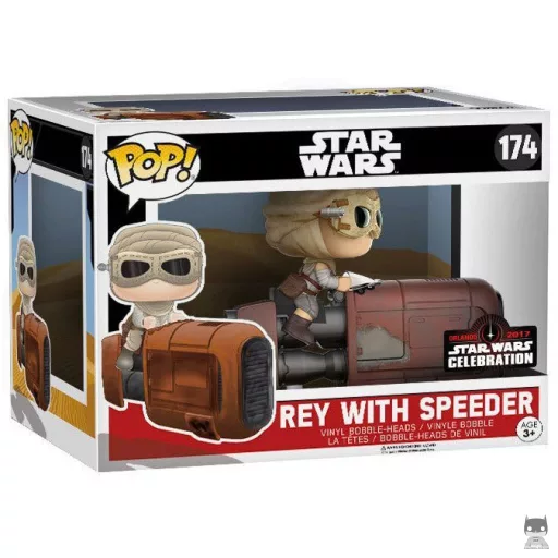 Figurine Funko POP Rey avec Speeder (Exclusive)