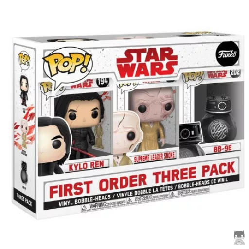 Figurine Funko POP Les Méchants (Kylo Ren, Suprême Leader Snoke & BB-9E) (Star Wars : Episode VIII, Les Derniers Jedi)