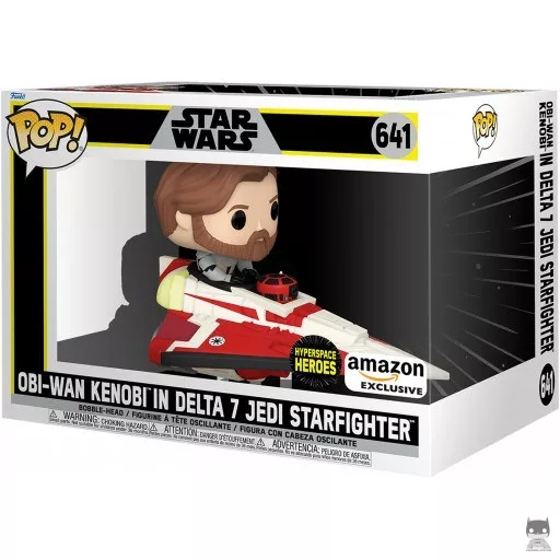 Figurine Funko POP Hyperspace Heroes : Obi-Wan Kenobi dans le Chasseur Delta-7 (Exclusive)