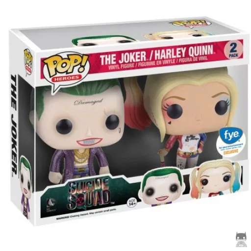 Figurine Funko POP The Joker & Harley Quinn (Metallic) (Suicide Squad)