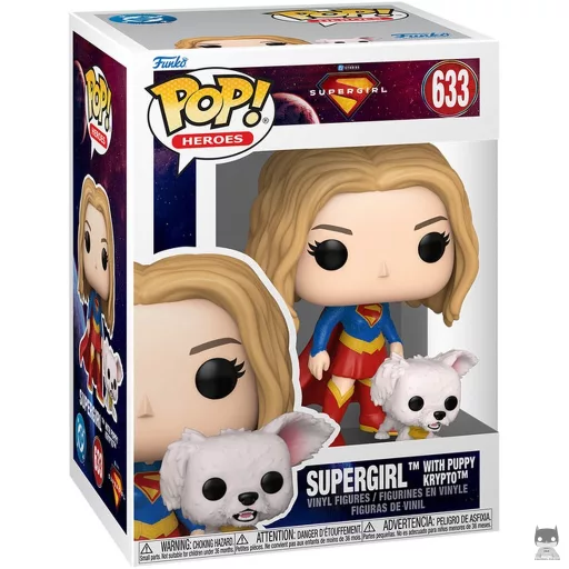 Figurine Funko POP Supergirl avec le chiot Krypto (Supergirl)