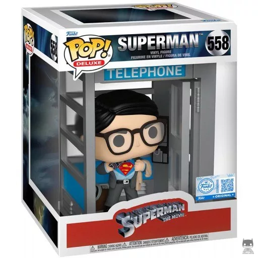 Figurine Funko POP Superman dans une Cabine Téléphonique (Superman (1978))
