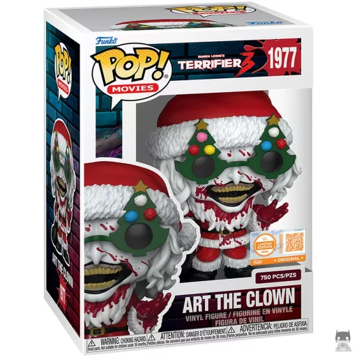 Figurine Funko POP Art le Clown en tenue de Père Noël (Ensanglanté) (Art le Clown)