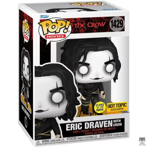 Figurine Funko POP Eric Draven avec Corbeau (Glow in the Dark) (Hot Topic)