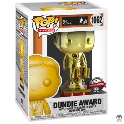 Figurine Funko POP Dundie Award (Chrome) (Doré) (The Office)