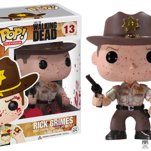 Figurine Funko POP Rick Grimes en policier (Bloody) (Bloody)