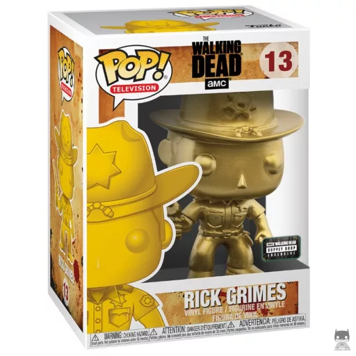 Figurine Funko POP Rick Grimes en policier (Metallic) (The Walking Dead)