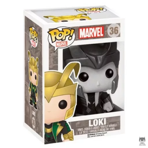 Figurine Funko POP Loki (Helmet) (Noir & Blanc) (Thor)