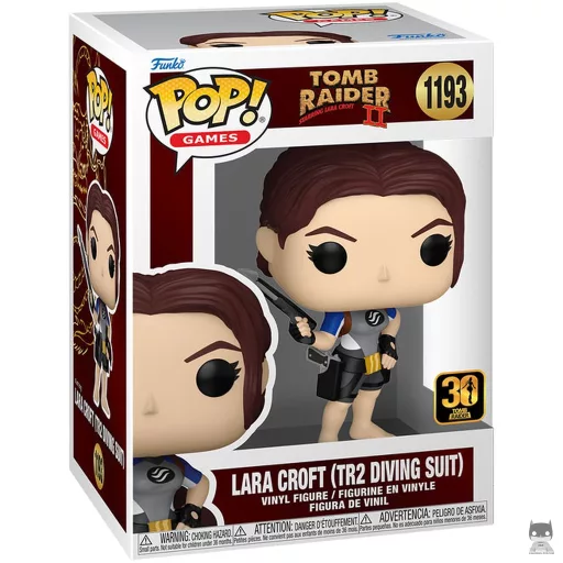 Figurine Funko POP Lara Croft (TR2 combinaison de plongée) (Tomb Raider)