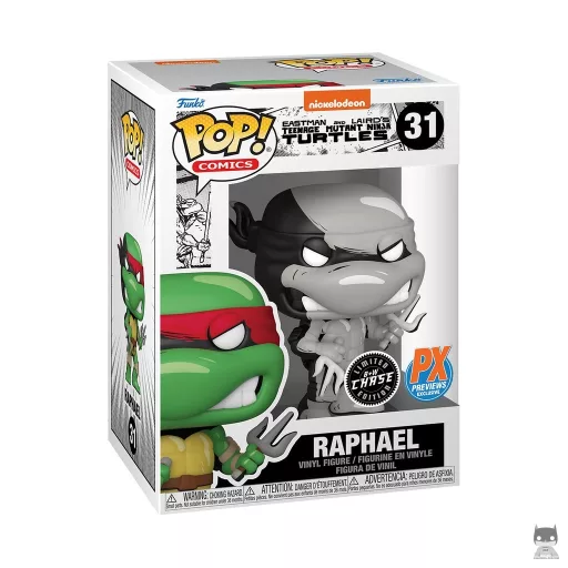Figurine Funko POP Raphael (Black & White Chase) (Tortues Ninja Eastman et Laird)