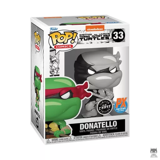 Figurine Funko POP Donatello (Black & White Chase) (Tortues Ninja Eastman et Laird)