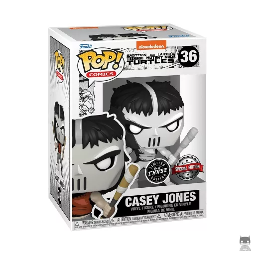 Figurine Funko POP Casey Jones (Black & White Chase) (Casey Jones (Arnold Jones))