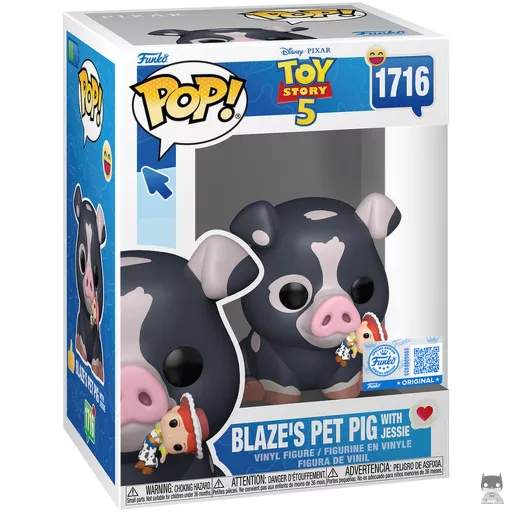 Figurine Funko POP Le cochon de compagnie de Blaze avec Jessie (Toy Story 5)