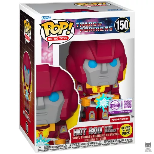 Figurine Funko POP Hot Rod avec Matrix (Glow in the Dark) (Transformers)