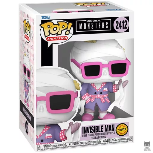 Figurine Funko POP L'Homme invisible (Anime, Chase & Translucent) (Universal Monsters)