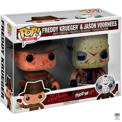 Figurine Funko POP Freddy Krueger & Jason Voorhees (Vendredi 13)