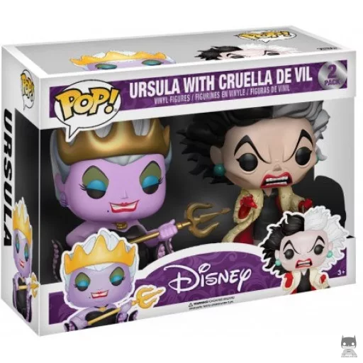 Figurine Funko POP Ursula & Cruella d'Enfer (Villains Disney)