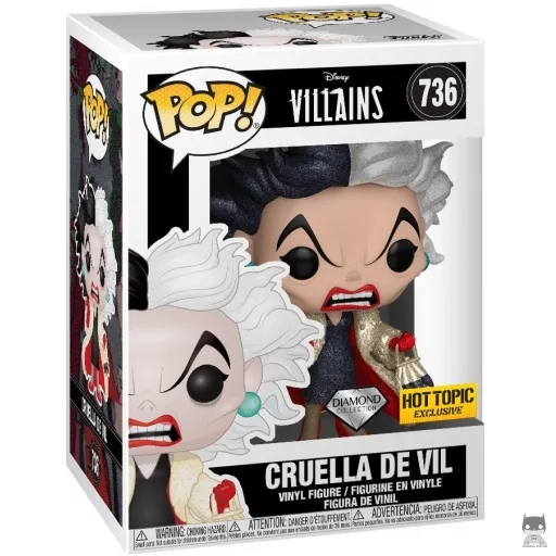 Figurine Funko POP Cruella d'Enfer (Diamond Glitter) (Villains Disney)