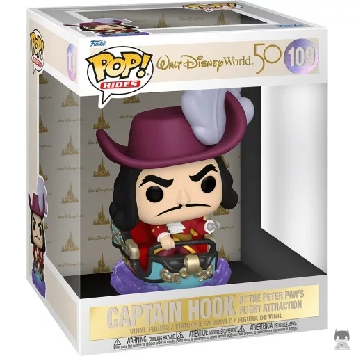 Figurine Funko POP Capitaine Crochet dans l'Attraction Le Vol de Peter Pan (Pop! Vinyl)